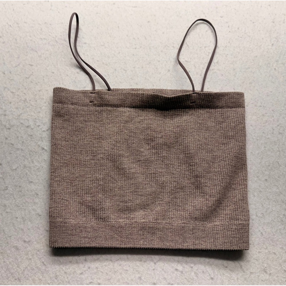 BDG Urban Outfitters Seamless Ribbed Cami Top Mauve Brown Small
